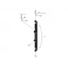 Plakanā paneļa stiprinājuma svira Multibrackets M Pro Series Micro-Adjustable Arms 400mm melna tērauda