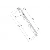Plakanā paneļa stiprinājuma svira Multibrackets M Pro Series Micro-Adjustable Arms 400mm melna tērauda