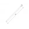 Caurule Multibrackets M Pro Series pagarinājuma caurule 1,5 m melns tērauds