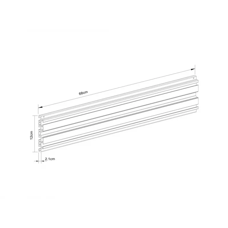 Multibrackets M Pro Series viena ekrāna sliede 68cm melna