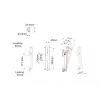 Plakanā paneļa stiprinājuma svira MULTIBRACKETS M Pro Series Tilt Arms 200mm melna tērauda, 1,5 kg, iepakojumā 2 gab.