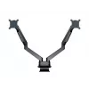Multibrackets M VESA gāzes pacelšanas svira diviem monitoriem blakus, melna, skava, 20 kg, 15-32 collas