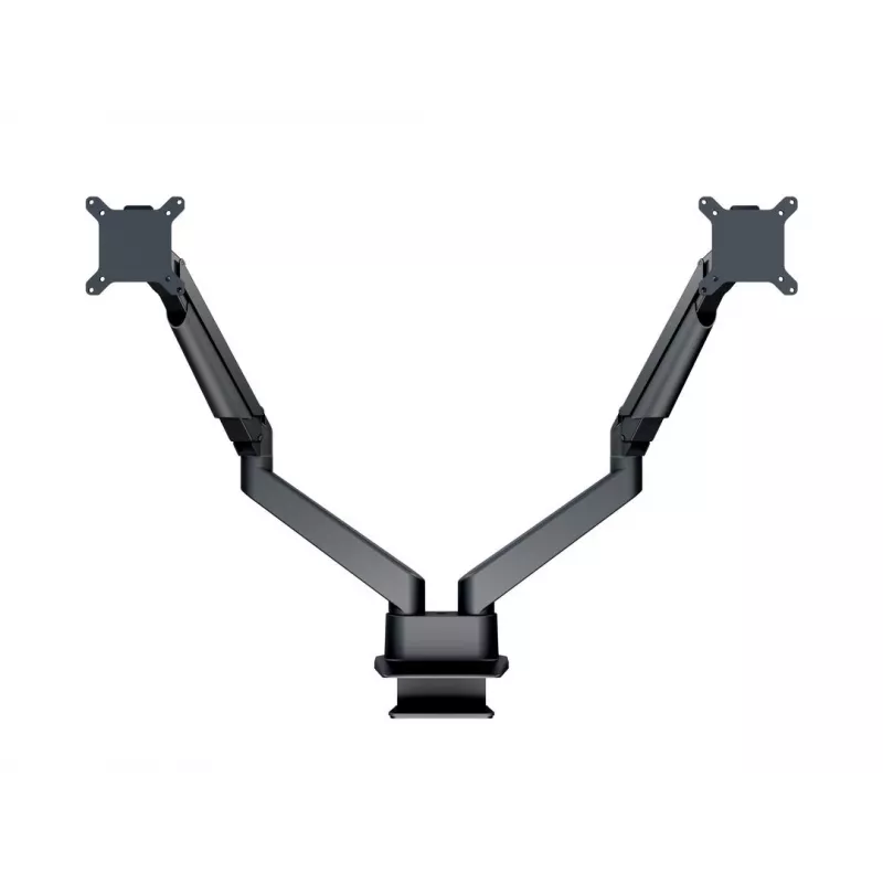 Multibrackets M VESA gāzes pacelšanas svira diviem monitoriem blakus, melna, skava, 20 kg, 15-32 collas