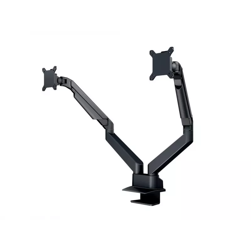 Multibrackets M VESA gāzes pacelšanas svira diviem monitoriem blakus, melna, skava, 20 kg, 15-32 collas