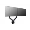 Multibrackets M VESA gāzes pacelšanas svira diviem monitoriem blakus, melna, skava, 20 kg, 15-32 collas