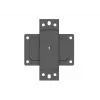 Multibrackets M Pro Series - Wallmount Plate Small, Sienas plāksne, Melna, Tērauds, 30 kg, Sliede, M Pro Series