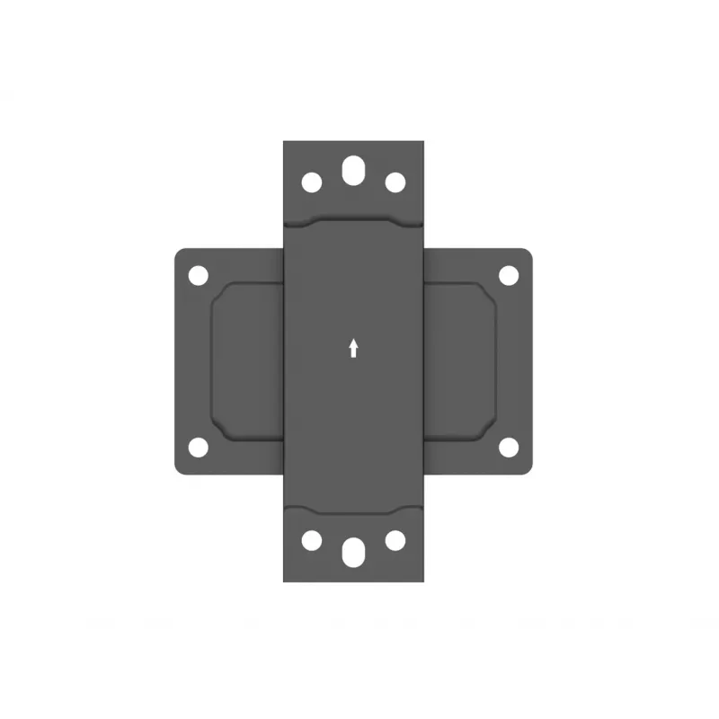 Multibrackets M Pro Series - Wallmount Plate Small, Sienas plāksne, Melna, Tērauds, 30 kg, Sliede, M Pro Series