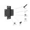 Multibrackets M Pro Series - Wallmount Plate Small, Sienas plāksne, Melna, Tērauds, 30 kg, Sliede, M Pro Series