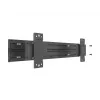 Multibrackets M Pro Series - Wallmount Plate Small, Sienas plāksne, Melna, Tērauds, 30 kg, Sliede, M Pro Series