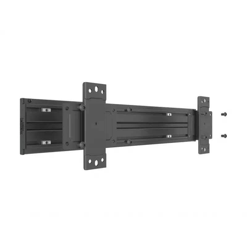 Multibrackets M Pro Series - Wallmount Plate Small, Sienas plāksne, Melna, Tērauds, 30 kg, Sliede, M Pro Series