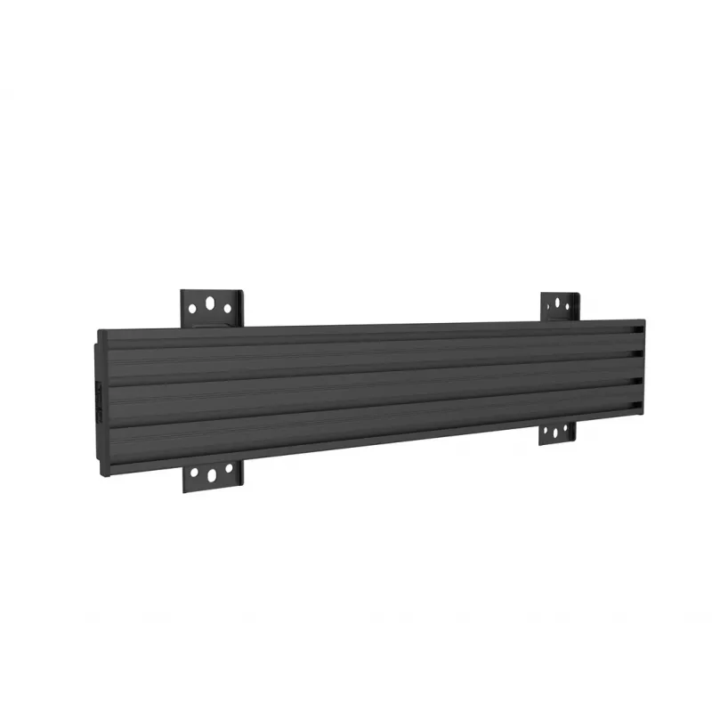 Multibrackets M Pro Series - Wallmount Plate Small, Sienas plāksne, Melna, Tērauds, 30 kg, Sliede, M Pro Series
