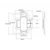 Multibrackets M Pro Series - Wallmount Plate Small, Sienas plāksne, Melna, Tērauds, 30 kg, Sliede, M Pro Series