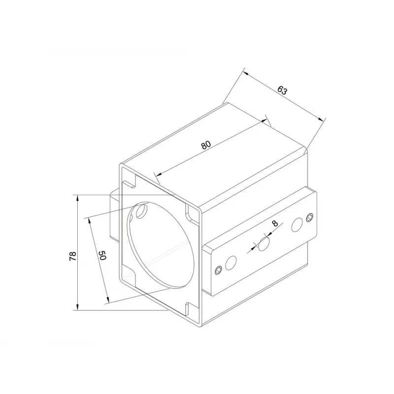 Staba urbšanas palīgierīce MULTIBRACKETS M Pro Series — tērauda korpuss, melna, 76,5×78,2 mm, 1,5 kg