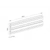 Multibrackets M Pro Series Single Screen Rail 48cm Melns