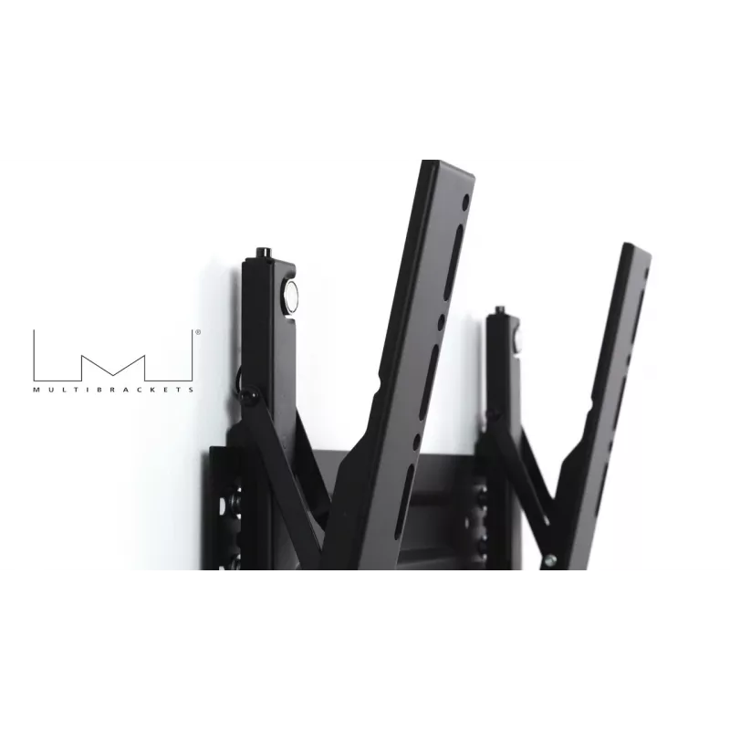 Multibrackets M VESA sienas stiprinājums Super plāns Tilt 400 MAX, 81,3 cm (32 collas), 139,7 cm (55 collas), 100 x 100 mm, 400 x 400 mm, Plastmasa, Tērauds, Melns