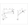 Galda stiprinājums Multibrackets M VESA Deskmount Officeline Single II Melns