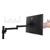 Galda stiprinājums Multibrackets M VESA Deskmount Officeline Single II Melns