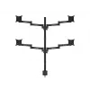 Galda statīvs Multibrackets M VESA Officeline Quad melns