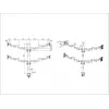 Galda statīvs Multibrackets M VESA Officeline Quad melns