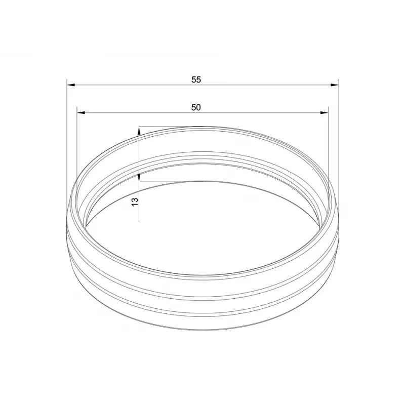 Cauruļu pārklājs Multibrackets M Pro Series External Pipe Cover Balts Plastmasa 10g 13mm 5.5cm