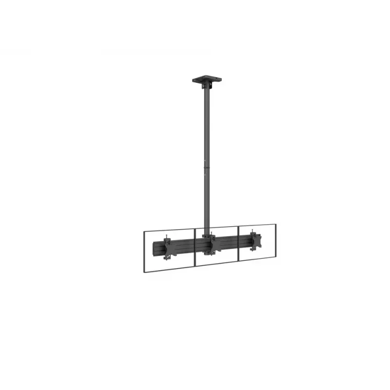 Multibrackets M Pro Series - Monitora stiprinājums Flex Pro 75/100, Kronšteins, Melns, Tērauds, 20 kg, Griesti/Grīda, Pro Series