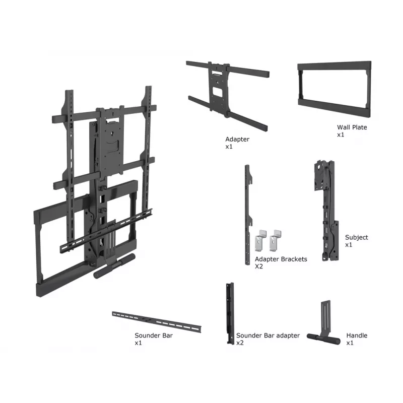 Mount, Multibrackets, M Pull Down Full Motion Flexarm