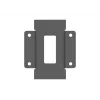 Ierīču plāksne Multibrackets M Pro Series savienotājplāksne Melna Tērauds 2.1 kg