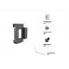 Ierīču plāksne Multibrackets M Pro Series savienotājplāksne Melna Tērauds 2.1 kg