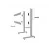 Ierīču plāksne Multibrackets M Pro Series savienotājplāksne Melna Tērauds 2.1 kg