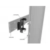 Ierīču plāksne Multibrackets M Pro Series savienotājplāksne Melna Tērauds 2.1 kg