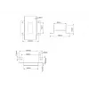 Ierīču plāksne Multibrackets M Pro Series savienotājplāksne Melna Tērauds 2.1 kg