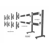 Ierīču plāksne Multibrackets M Pro Series savienotājplāksne Melna Tērauds 2.1 kg