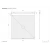 Multibrackets M 1:1 manuālais projekcijas ekrāns 240x240, 135 collu balta Edition