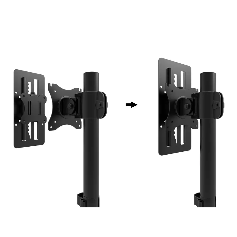 Multibrackets M VESA Monitor Slider Melns Clamp 8 kg 13 līdz 27 collas