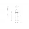 Multibrackets M Dual Pole Floormount Pro 65 collas-90 collas 75 kg melns