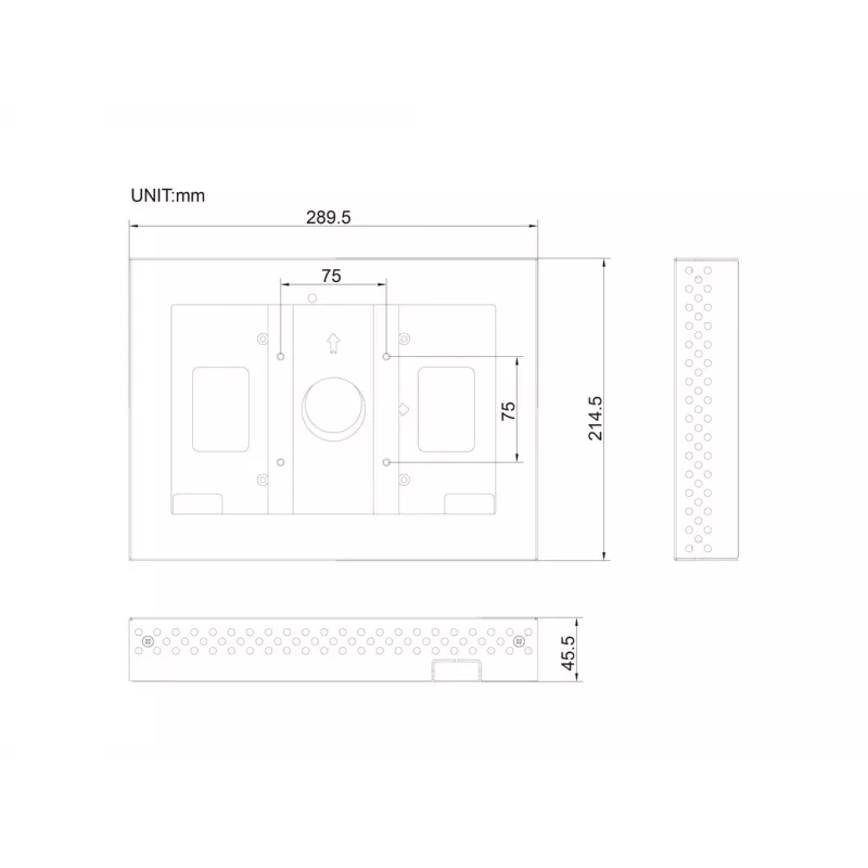 Korpuss MULTIBRACKETS M Pro Series ELO 10 collu – tērauds, melns, 2 kg