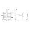 Multibrackets M Universal Flexarm Pro 60 kg Sound & Camera 60 kg ietilpība 55-85 collas