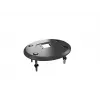 Kabeļu caurlaides pamatne MULTIBRACKETS M Deskmount HD — alumīnija korpuss, melna, Ø 21 cm, A 40 mm, 500 g