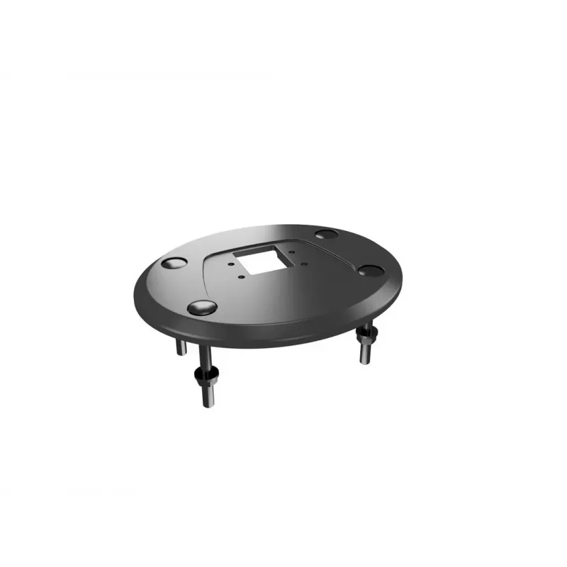 Kabeļu caurlaides pamatne MULTIBRACKETS M Deskmount HD — alumīnija korpuss, melna, Ø 21 cm, A 40 mm, 500 g