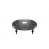 Kabeļu caurlaides pamatne MULTIBRACKETS M Deskmount HD — alumīnija korpuss, melna, Ø 21 cm, A 40 mm, 500 g