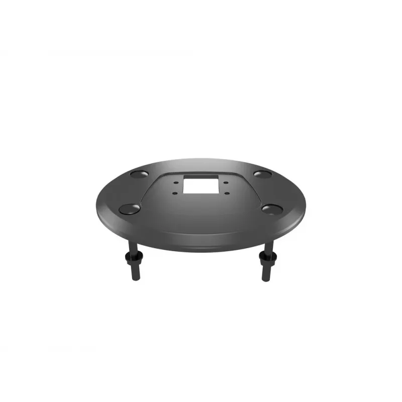 Kabeļu caurlaides pamatne MULTIBRACKETS M Deskmount HD — alumīnija korpuss, melna, Ø 21 cm, A 40 mm, 500 g