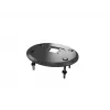 Kabeļu caurlaides pamatne MULTIBRACKETS M Deskmount HD — alumīnija korpuss, melna, Ø 21 cm, A 40 mm, 500 g