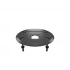 Kabeļu caurlaides pamatne MULTIBRACKETS M Deskmount HD — alumīnija korpuss, melna, Ø 21 cm, A 40 mm, 500 g