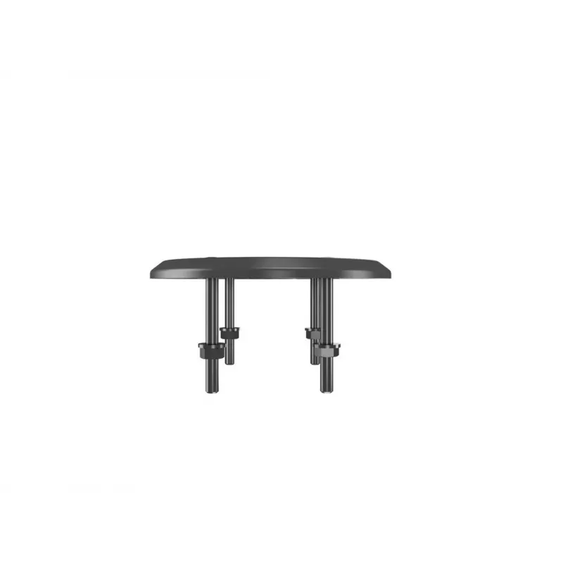Kabeļu caurlaides pamatne MULTIBRACKETS M Deskmount HD — alumīnija korpuss, melna, Ø 21 cm, A 40 mm, 500 g