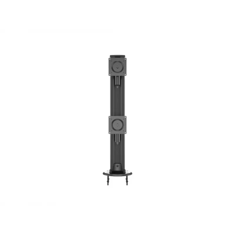 Kabeļu caurlaides pamatne MULTIBRACKETS M Deskmount HD — alumīnija korpuss, melna, Ø 21 cm, A 40 mm, 500 g