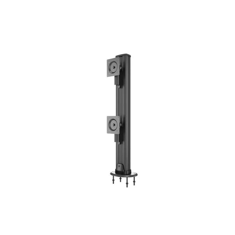Kabeļu caurlaides pamatne MULTIBRACKETS M Deskmount HD — alumīnija korpuss, melna, Ø 21 cm, A 40 mm, 500 g