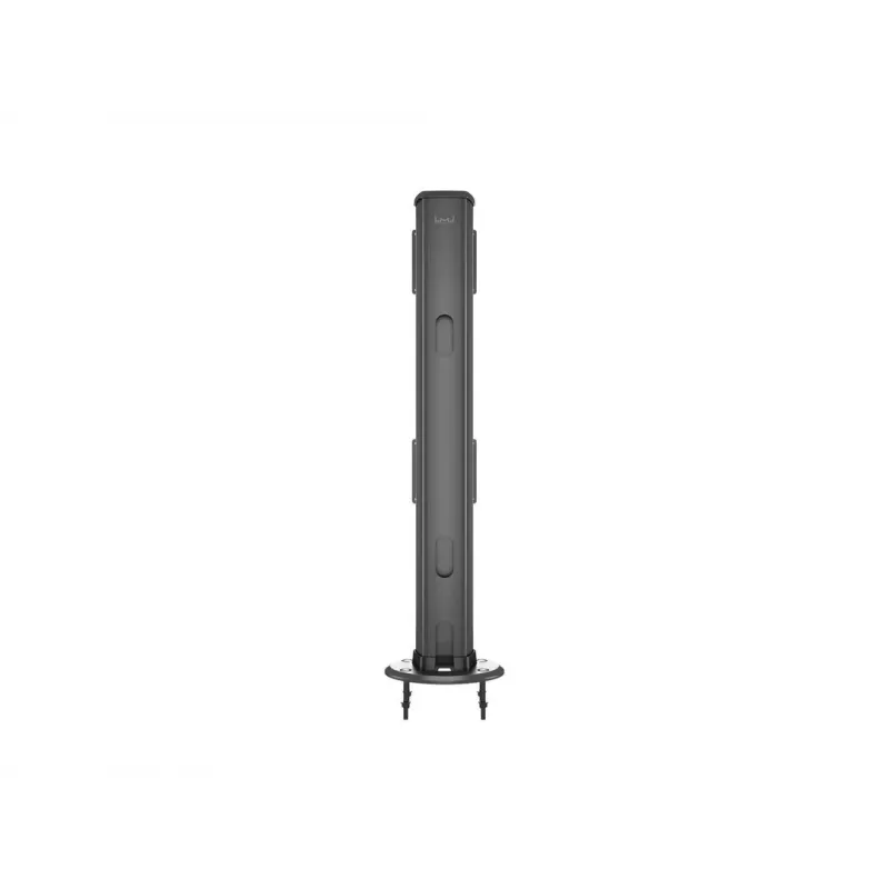 Kabeļu caurlaides pamatne MULTIBRACKETS M Deskmount HD — alumīnija korpuss, melna, Ø 21 cm, A 40 mm, 500 g