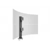 Kabeļu caurlaides pamatne MULTIBRACKETS M Deskmount HD — alumīnija korpuss, melna, Ø 21 cm, A 40 mm, 500 g