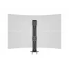 Kabeļu caurlaides pamatne MULTIBRACKETS M Deskmount HD — alumīnija korpuss, melna, Ø 21 cm, A 40 mm, 500 g