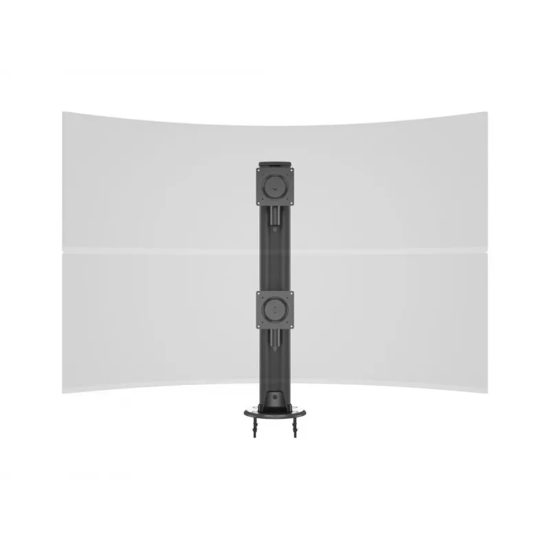 Kabeļu caurlaides pamatne MULTIBRACKETS M Deskmount HD — alumīnija korpuss, melna, Ø 21 cm, A 40 mm, 500 g